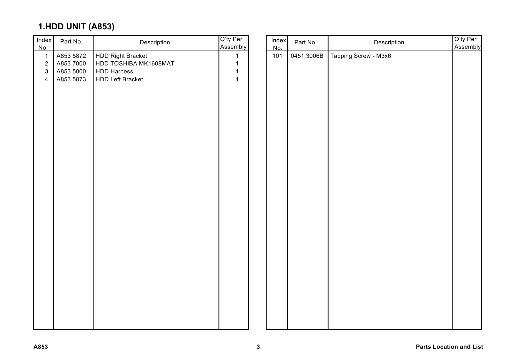 RICOH Options A853 HARD-DISK-DRIVE-UNIT Parts Catalog PDF download-5